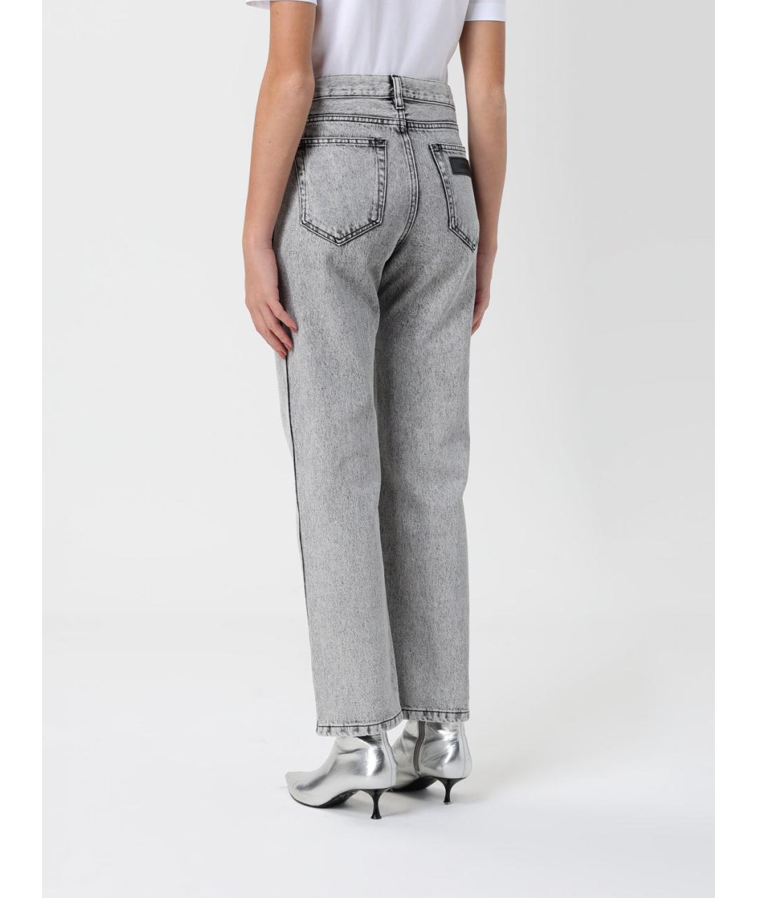 MISSONI Серые хлопковые прямые джинсы, фото 3