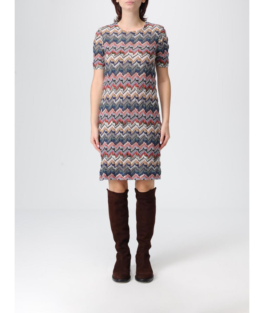 MISSONI Мульти вискозное платье, фото 5