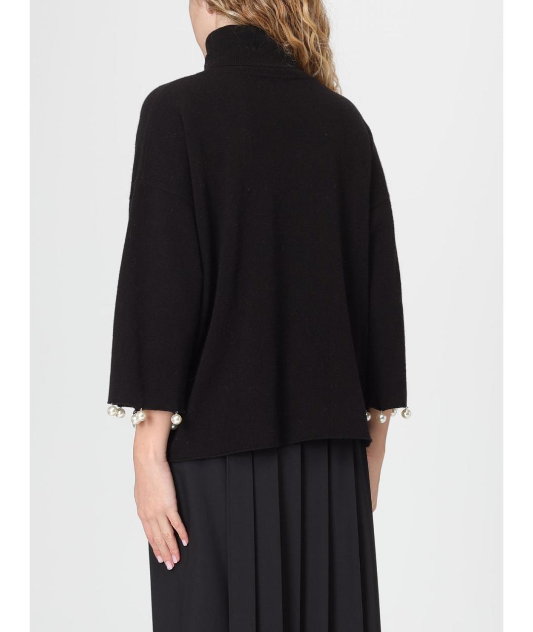 MEIMEIJ Черный шерстяной джемпер / свитер, фото 2