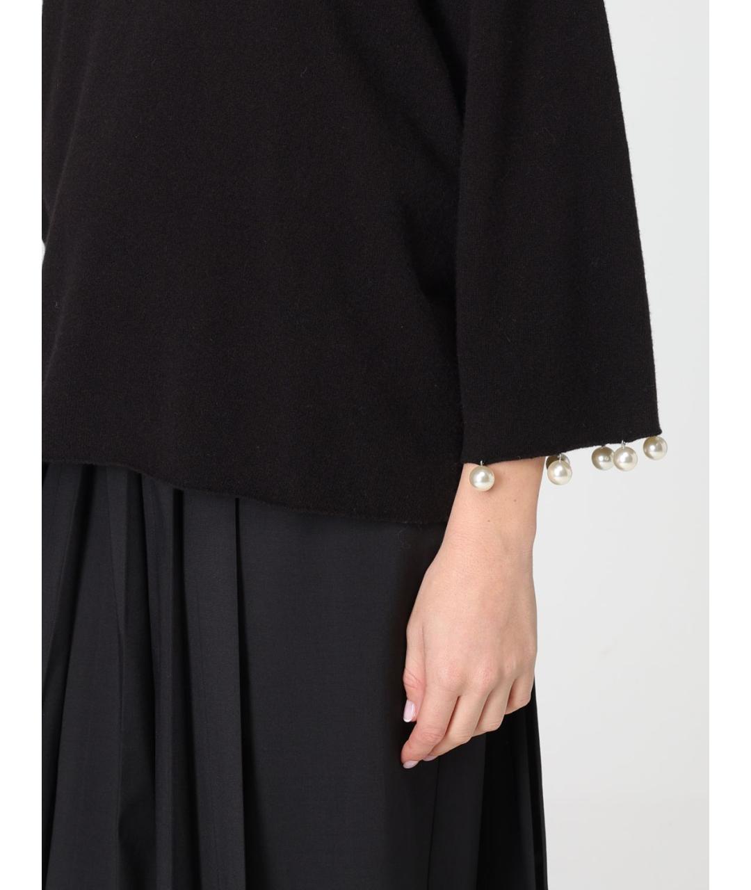 MEIMEIJ Черный шерстяной джемпер / свитер, фото 3