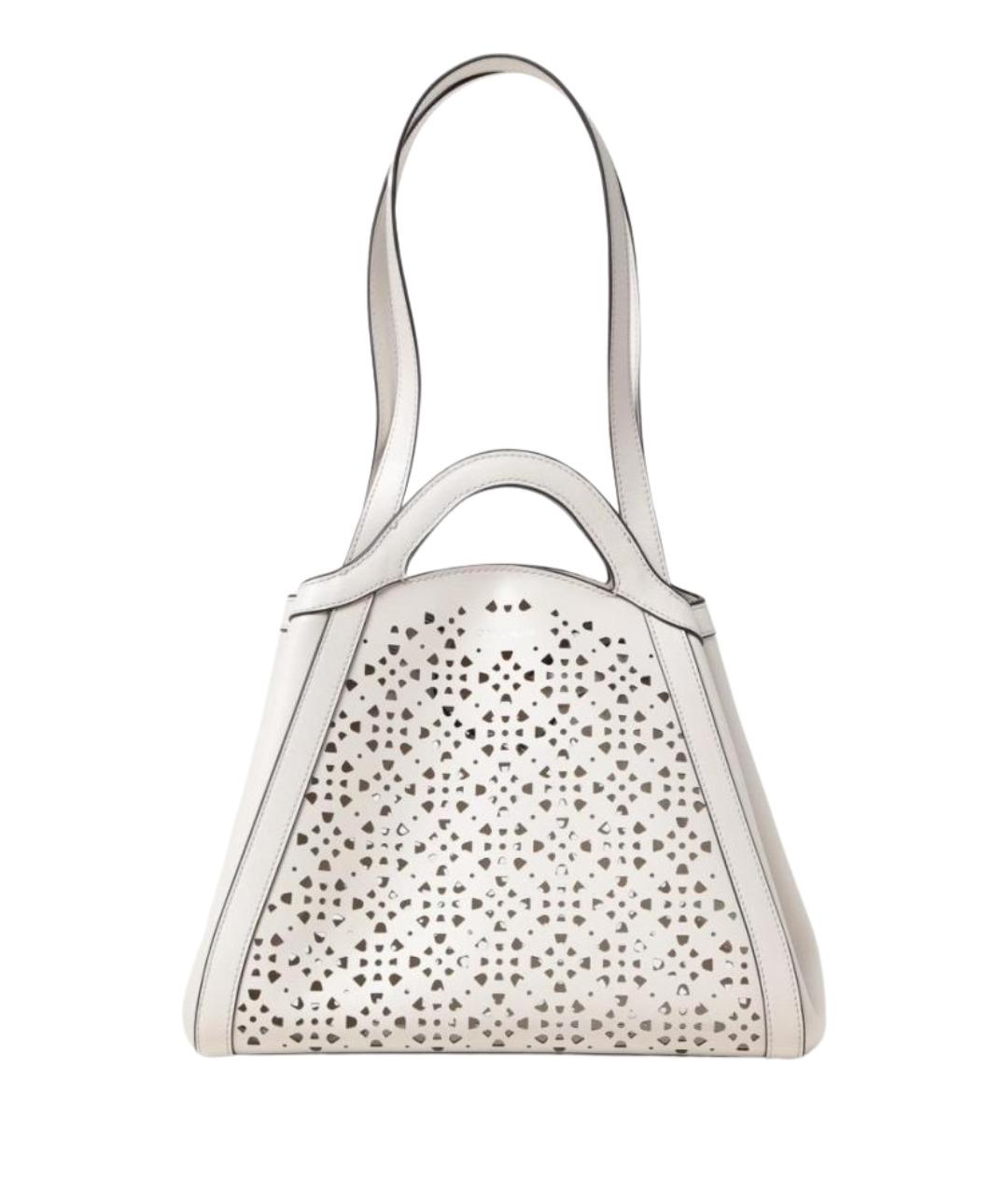 COCCINELLE Белая кожаная сумка тоут, фото 1