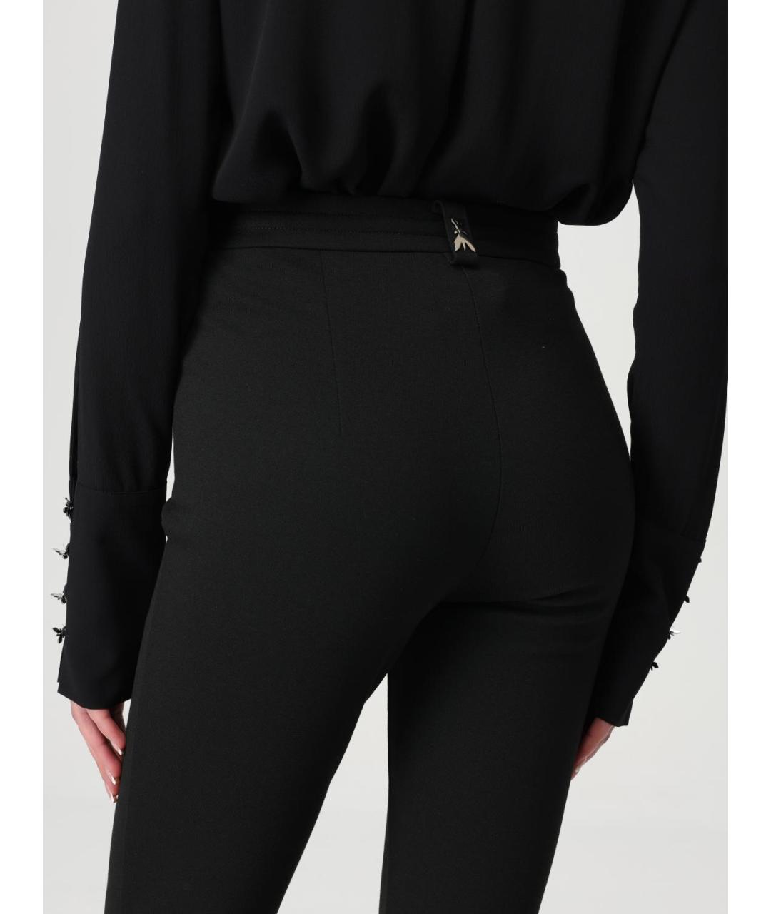 PATRIZIA PEPE Черные полиэстеровые брюки узкие, фото 3
