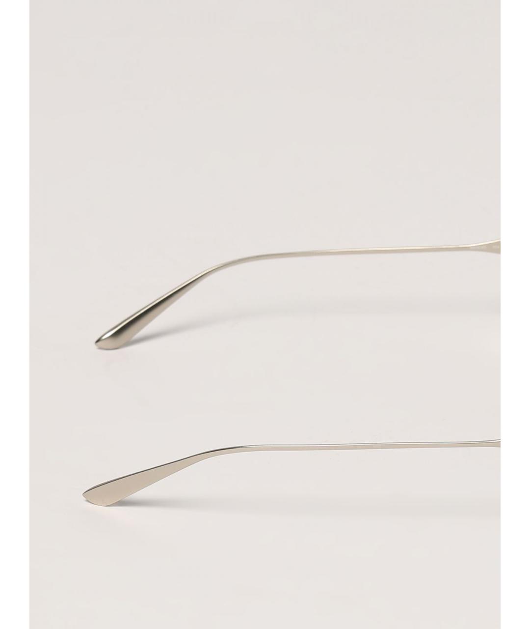 BALENCIAGA Серебряные металлические солнцезащитные очки, фото 3