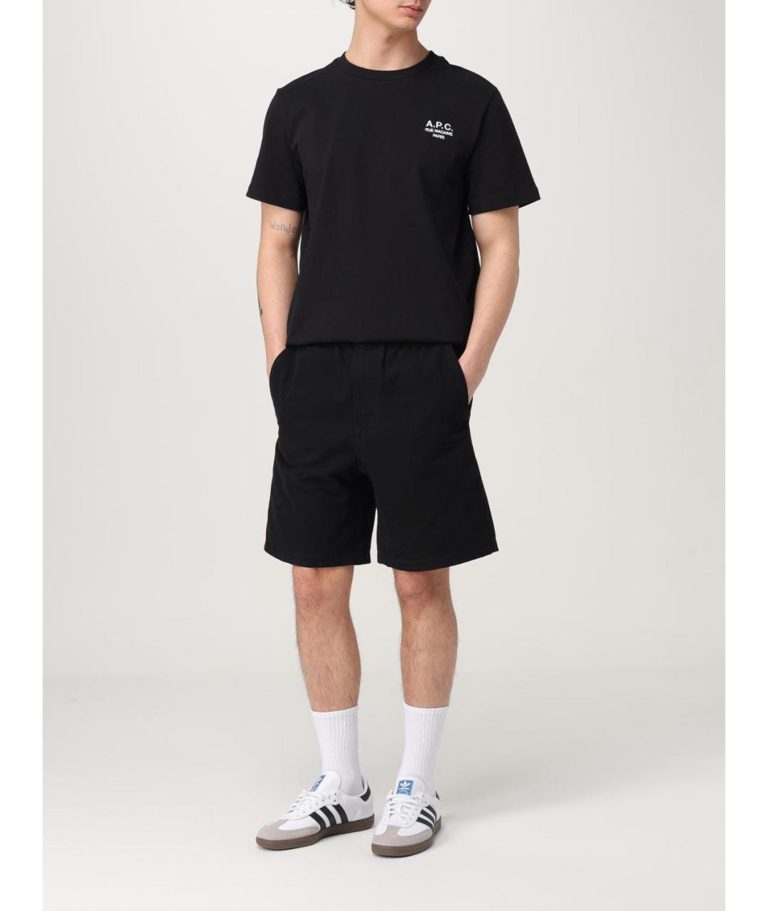 A.P.C. Черные хлопковые шорты, фото 2