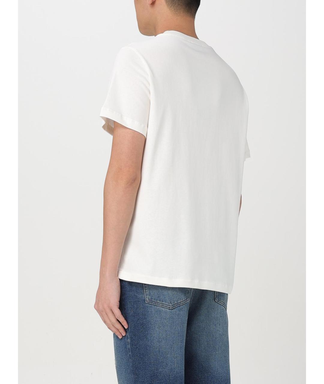 A.P.C. Белая хлопковая футболка, фото 2