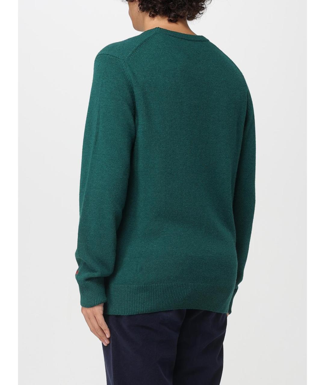 MC2 SAINT BARTH Зеленый шерстяной джемпер / свитер, фото 3