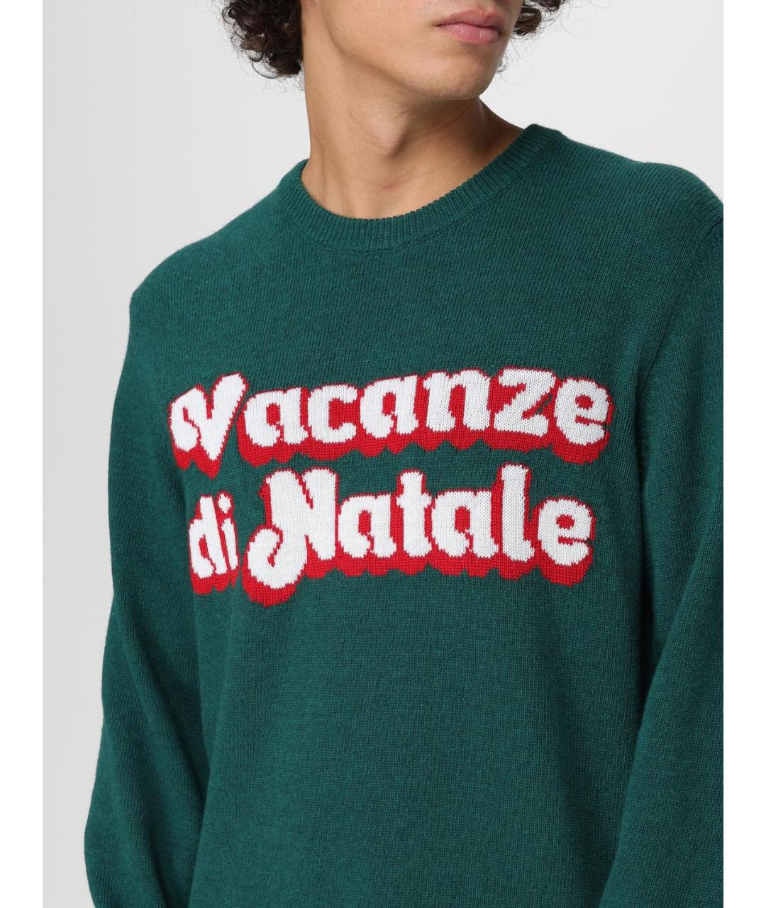 MC2 SAINT BARTH Зеленый шерстяной джемпер / свитер, фото 4