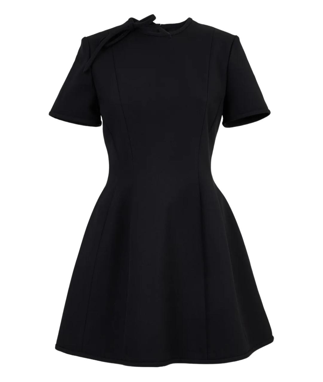 MSGM Черное полиэстеровое повседневное платье, фото 1