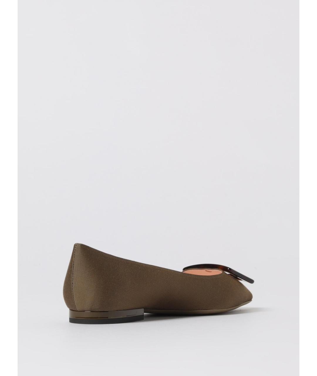 ROGER VIVIER Хаки балетки, фото 3