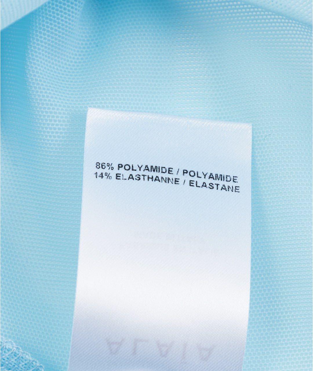 ALAIA Голубая полиамидовая футболка, фото 4