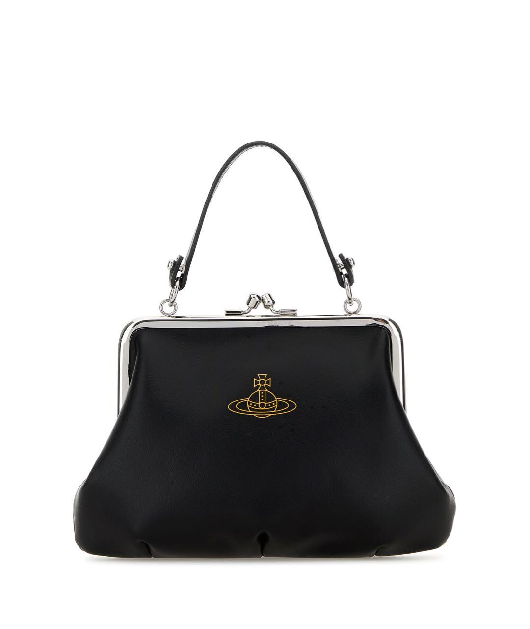 VIVIENNE WESTWOOD Черная сумка через плечо из искусственной кожи, фото 6