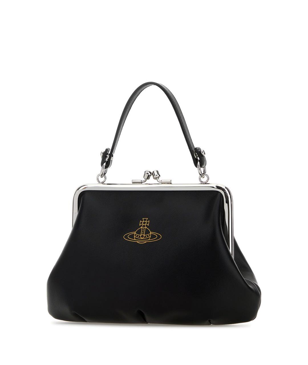 VIVIENNE WESTWOOD Черная сумка через плечо из искусственной кожи, фото 5