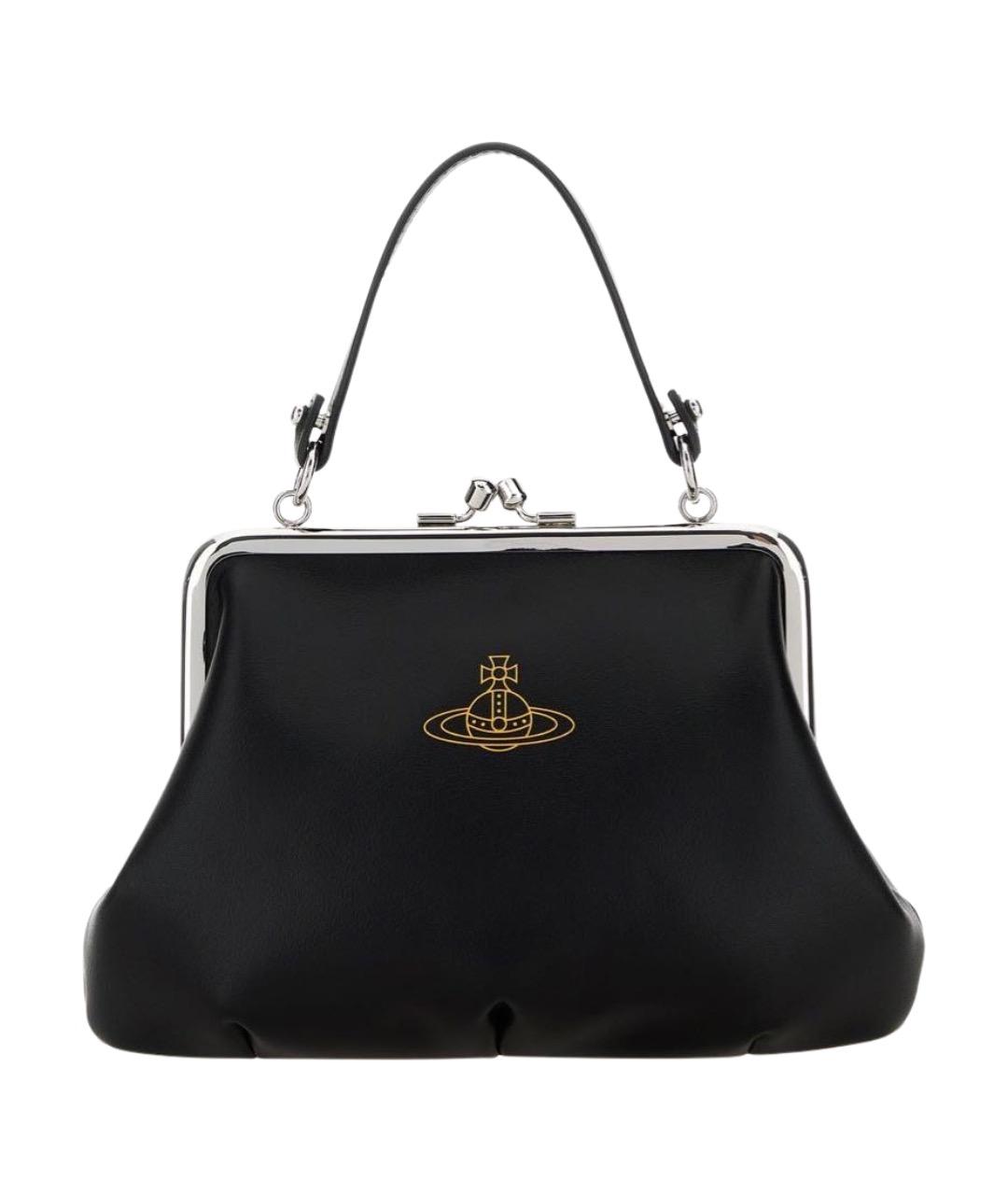 VIVIENNE WESTWOOD Черная сумка через плечо из искусственной кожи, фото 1