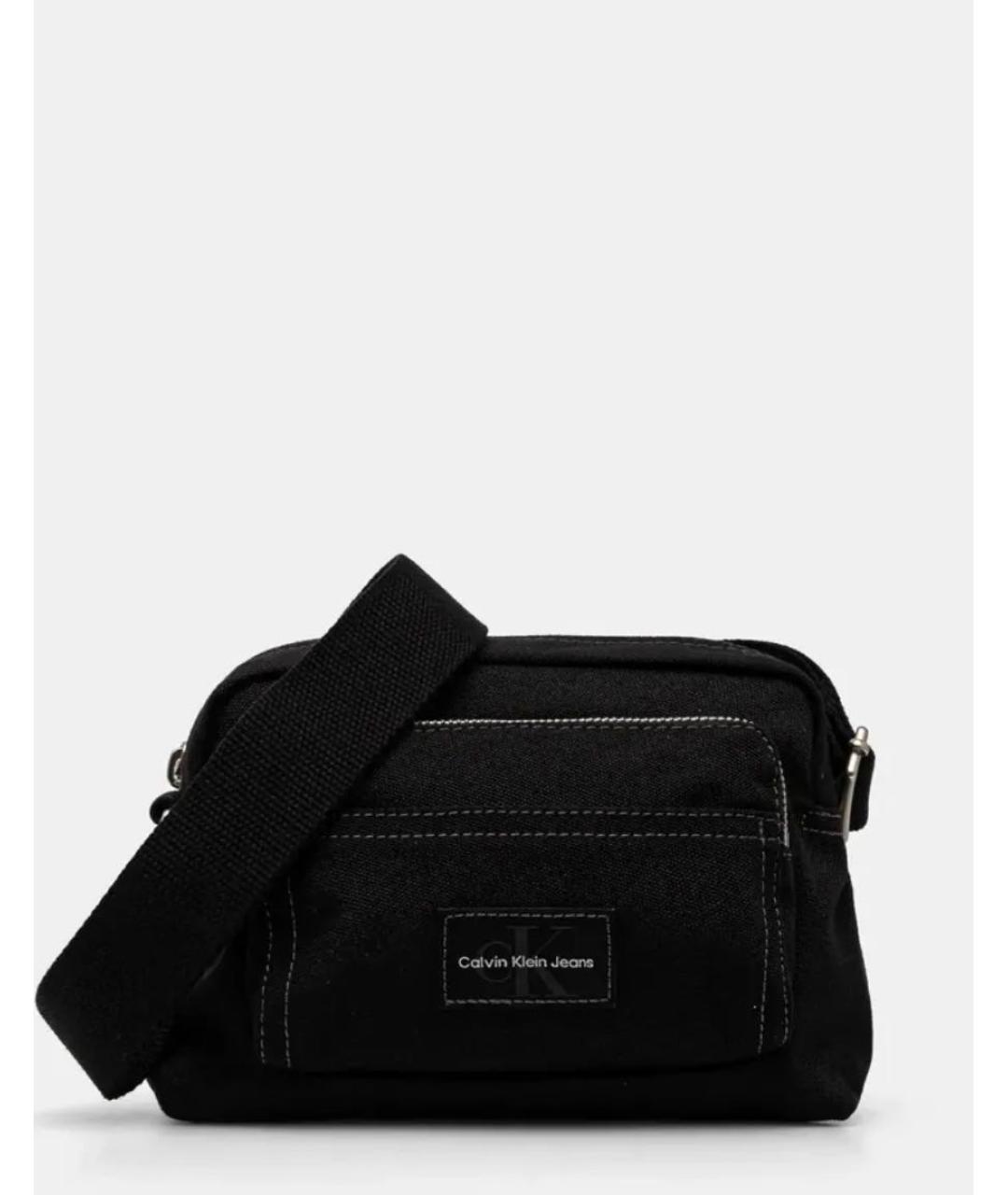 CALVIN KLEIN Черная сумка на плечо, фото 3