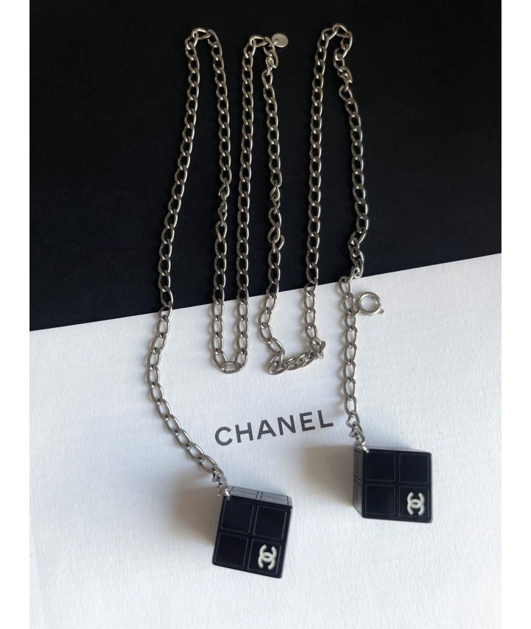CHANEL Серебряное металлическое колье, фото 3