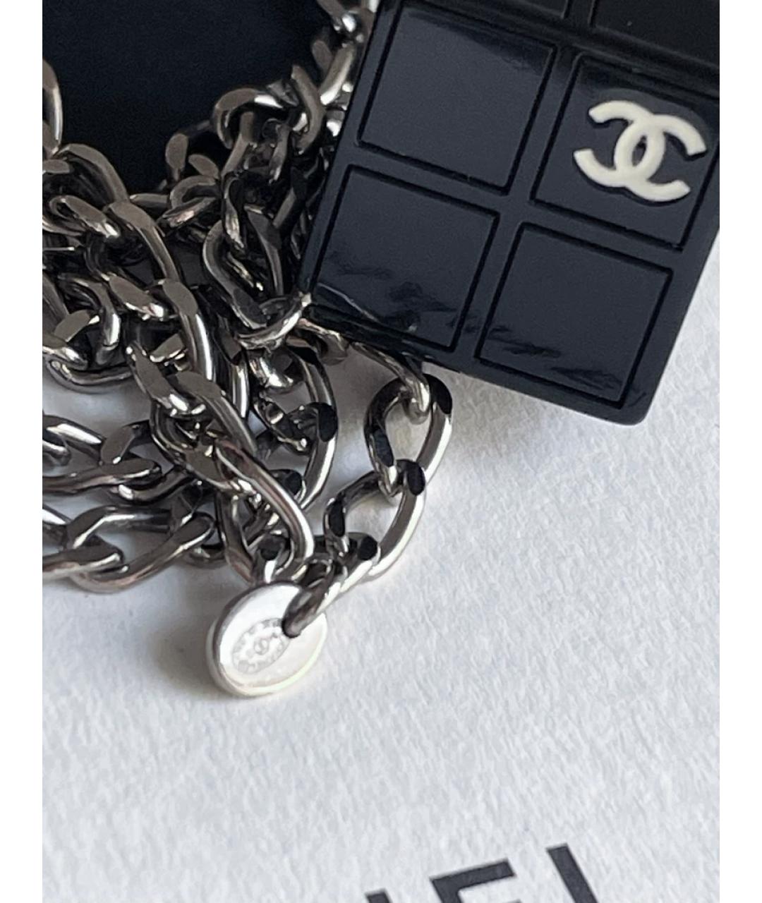 CHANEL Серебряное металлическое колье, фото 4
