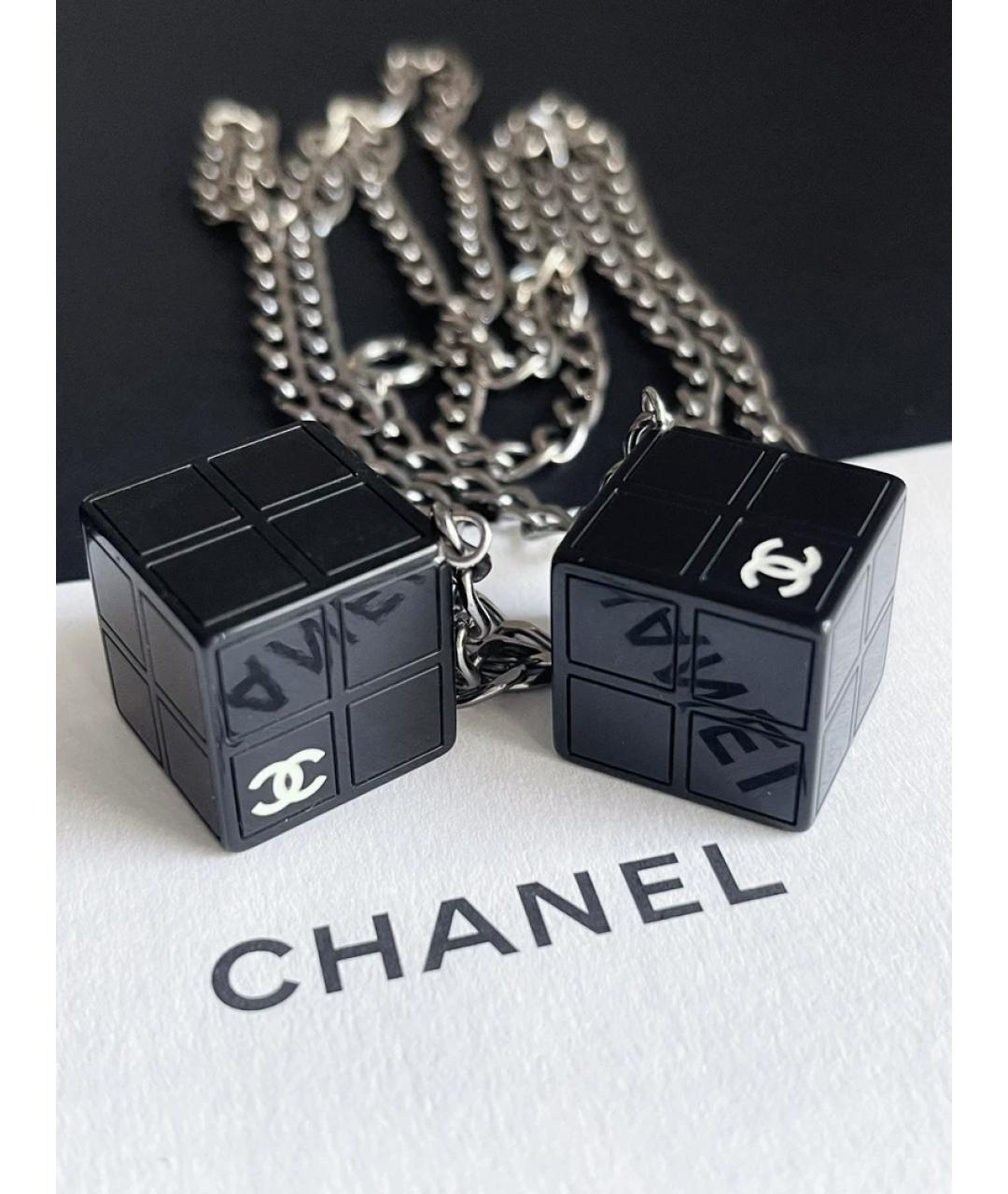 CHANEL Серебряное металлическое колье, фото 2