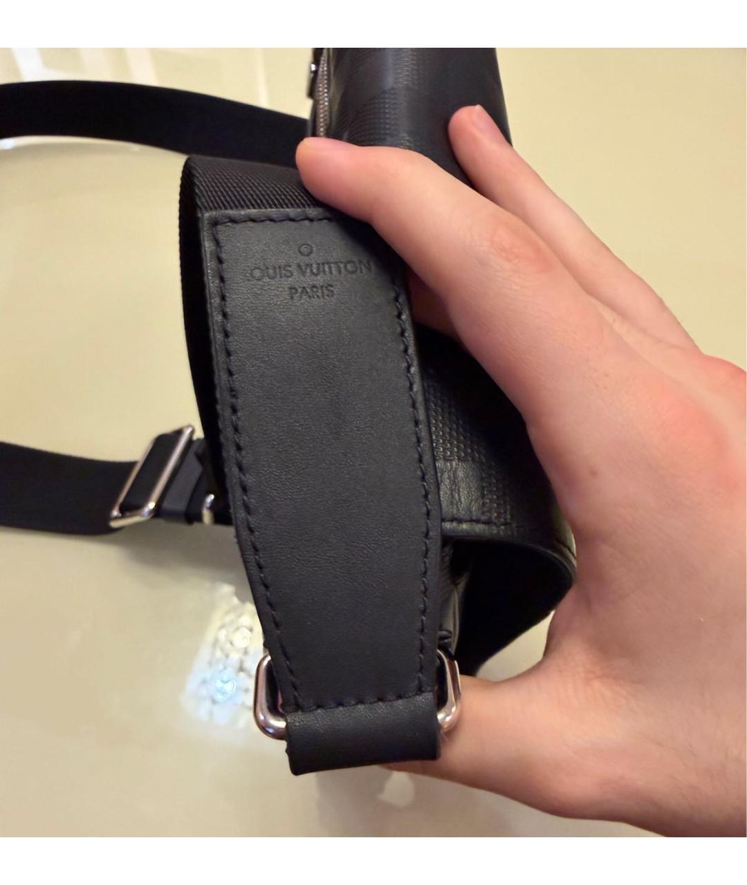 LOUIS VUITTON Черная сумка на плечо, фото 4