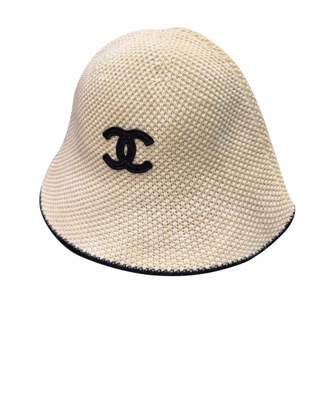 CHANEL Бежевая хлопковая панама, фото 1