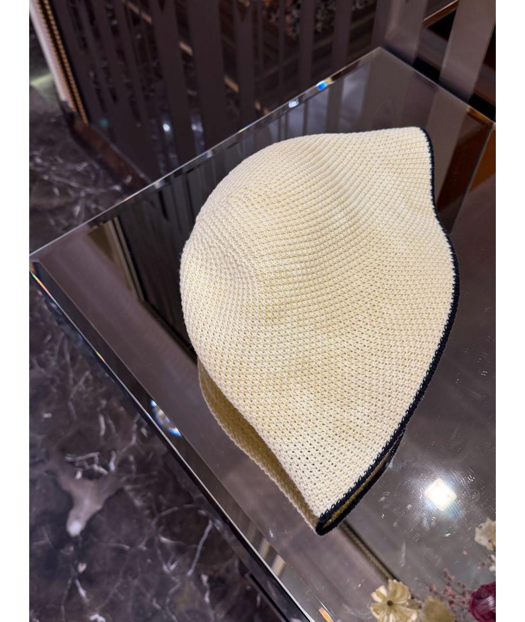 CHANEL Бежевая хлопковая панама, фото 2