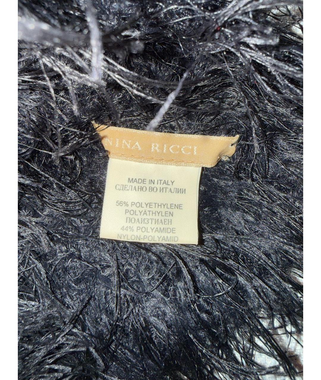 NINA RICCI Черная шапка, фото 4