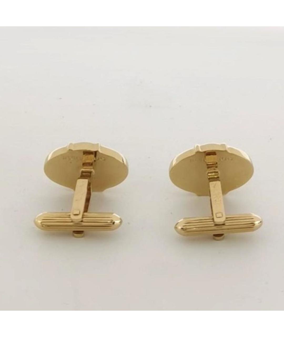 BURBERRY Золотые металлические запонки, фото 2
