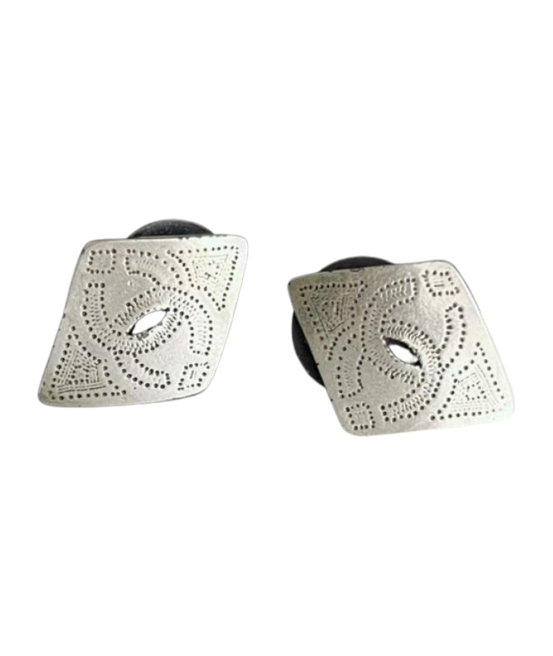 CHANEL Серебряные металлические серьги, фото 1