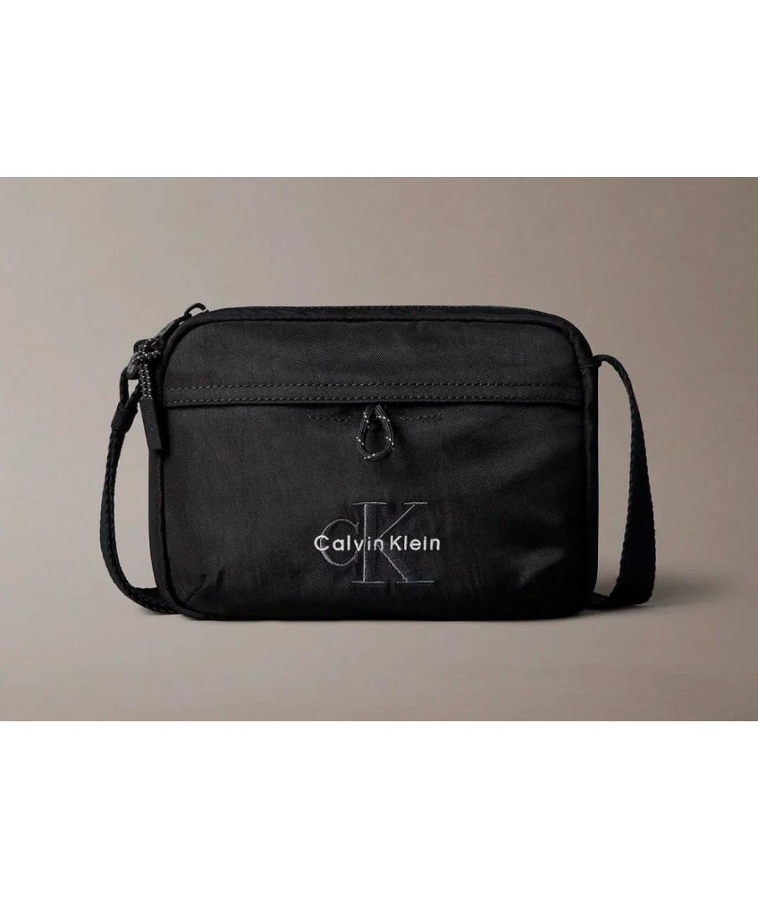 CALVIN KLEIN Черная сумка на плечо, фото 3