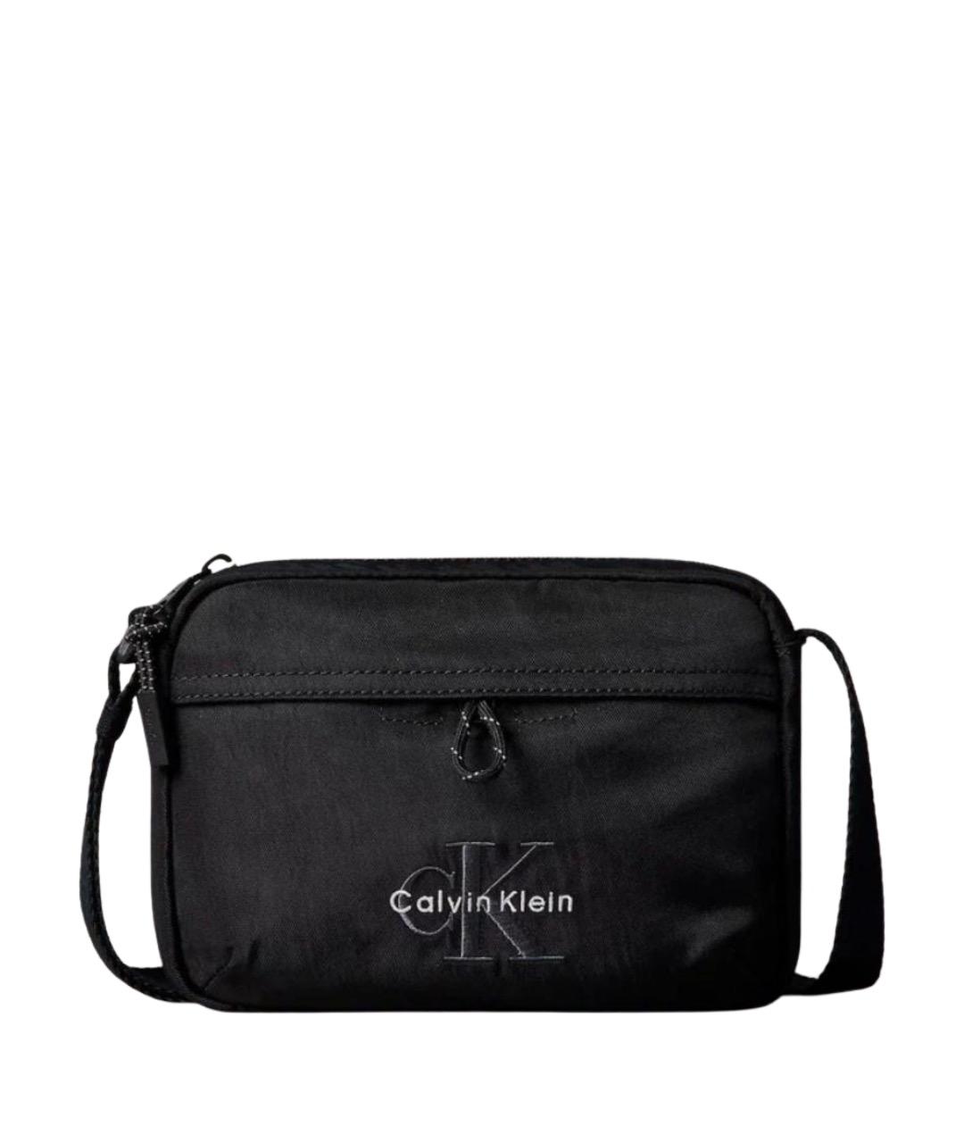 CALVIN KLEIN Черная сумка на плечо, фото 1