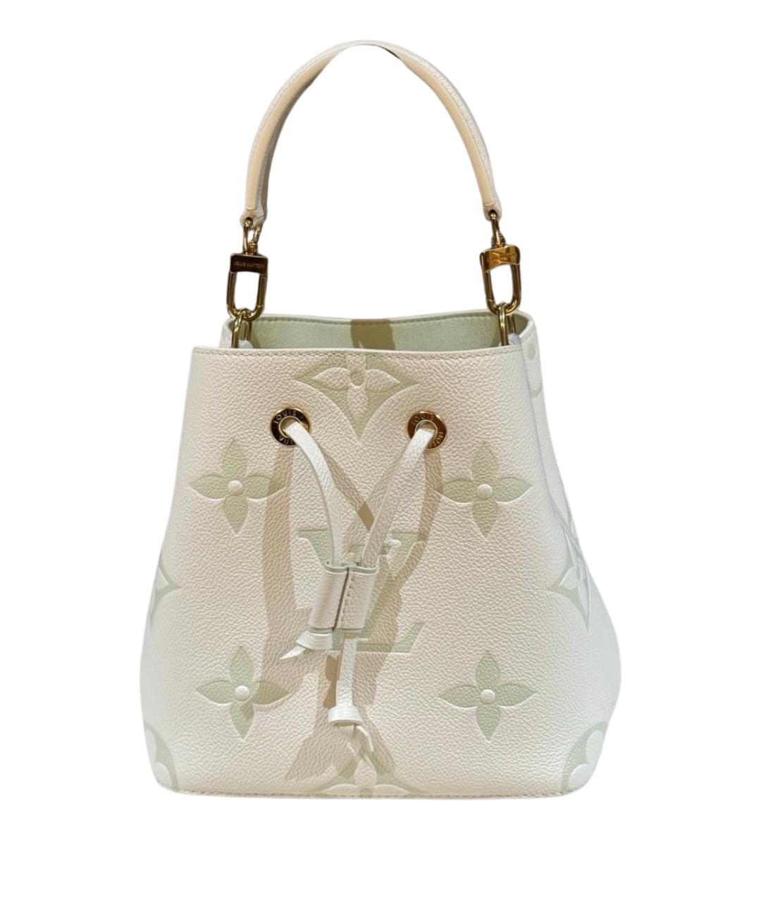 LOUIS VUITTON Бежевая кожаная сумка тоут, фото 1