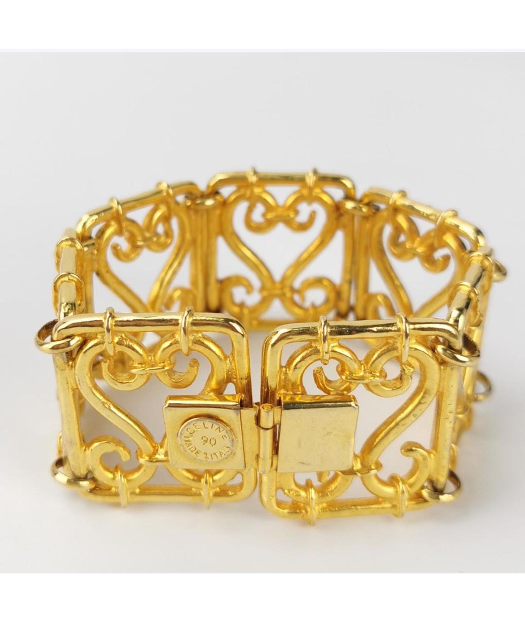 CELINE Золотой позолоченный браслет, фото 2