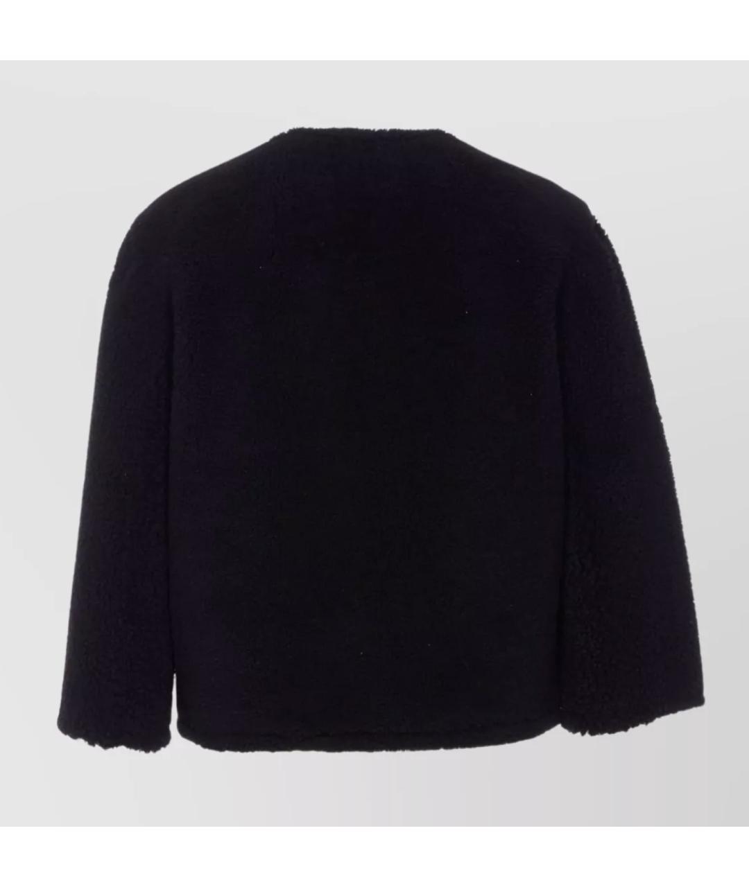 GUCCI Черная шерстяная дубленка, фото 2