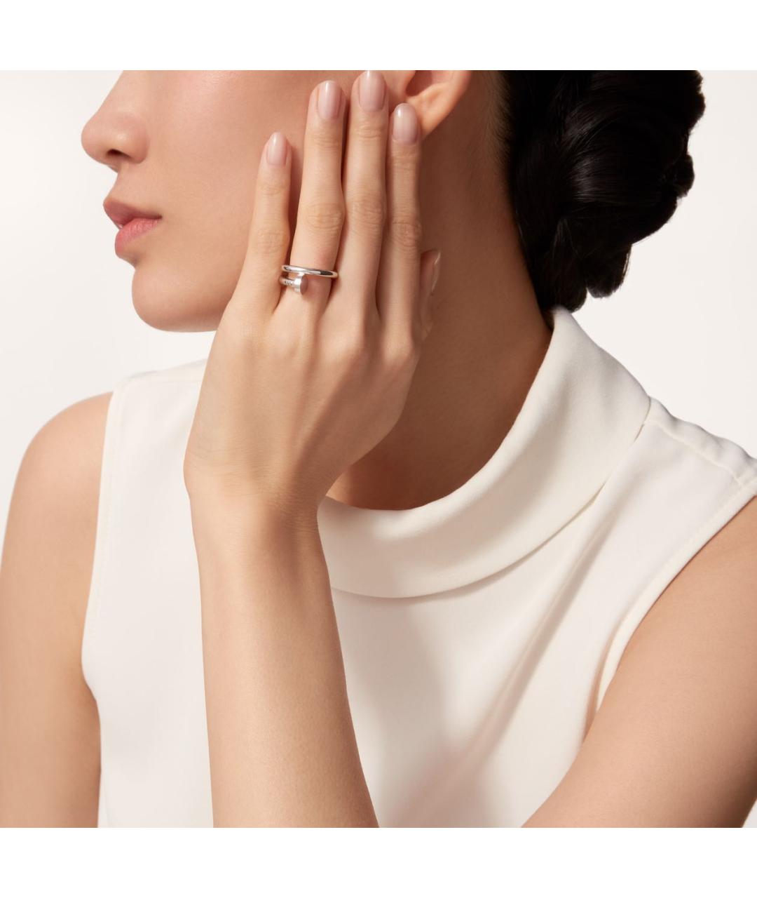 CARTIER Серебряное кольцо из белого золота, фото 2