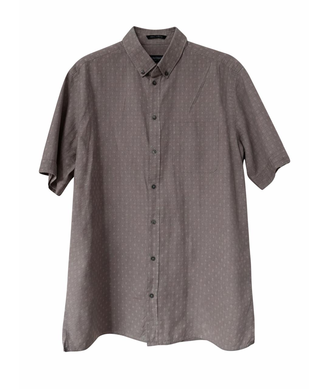 DOLCE&GABBANA Коричневая хлопковая кэжуал рубашка, фото 1