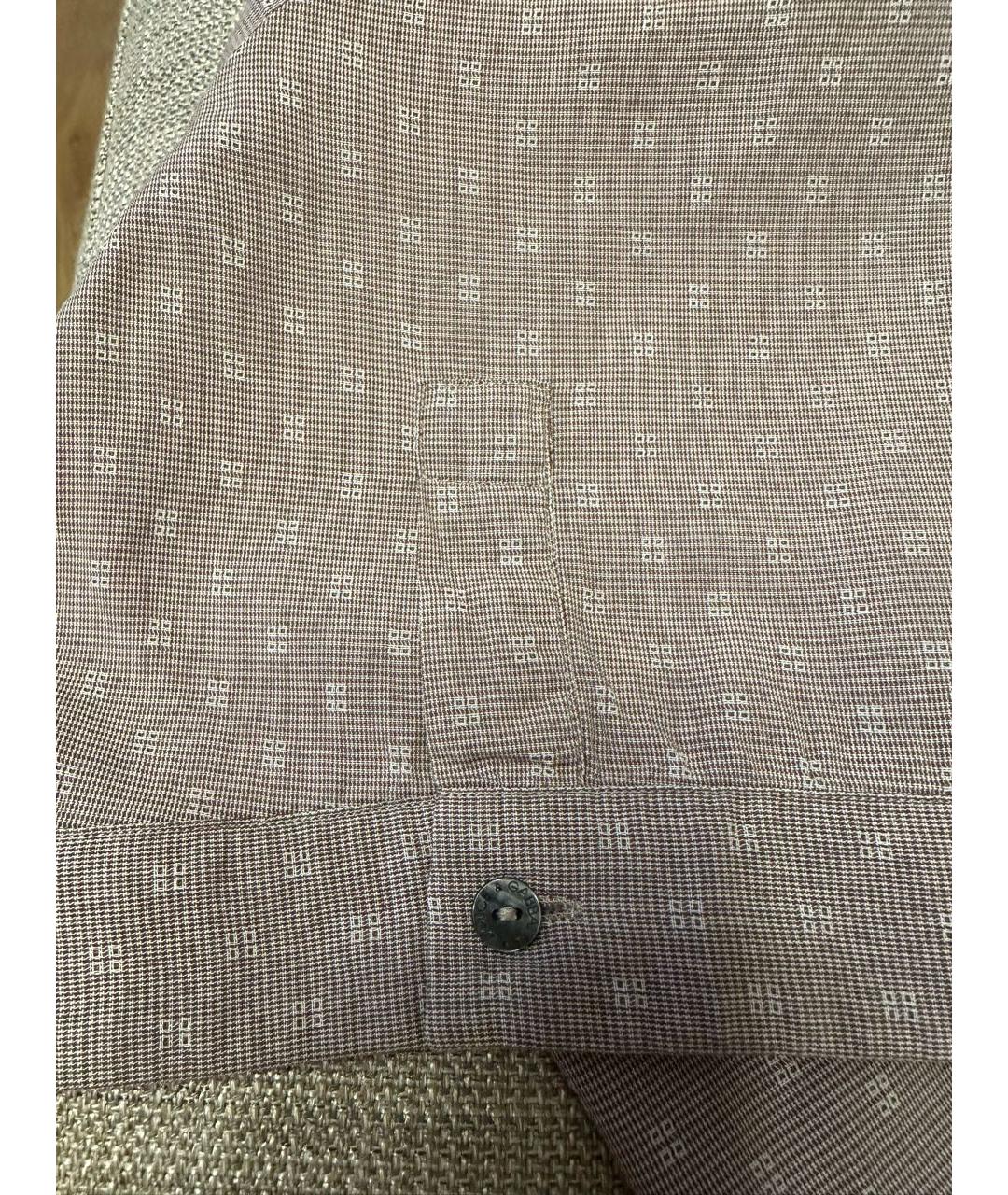 DOLCE&GABBANA Коричневая хлопковая кэжуал рубашка, фото 4