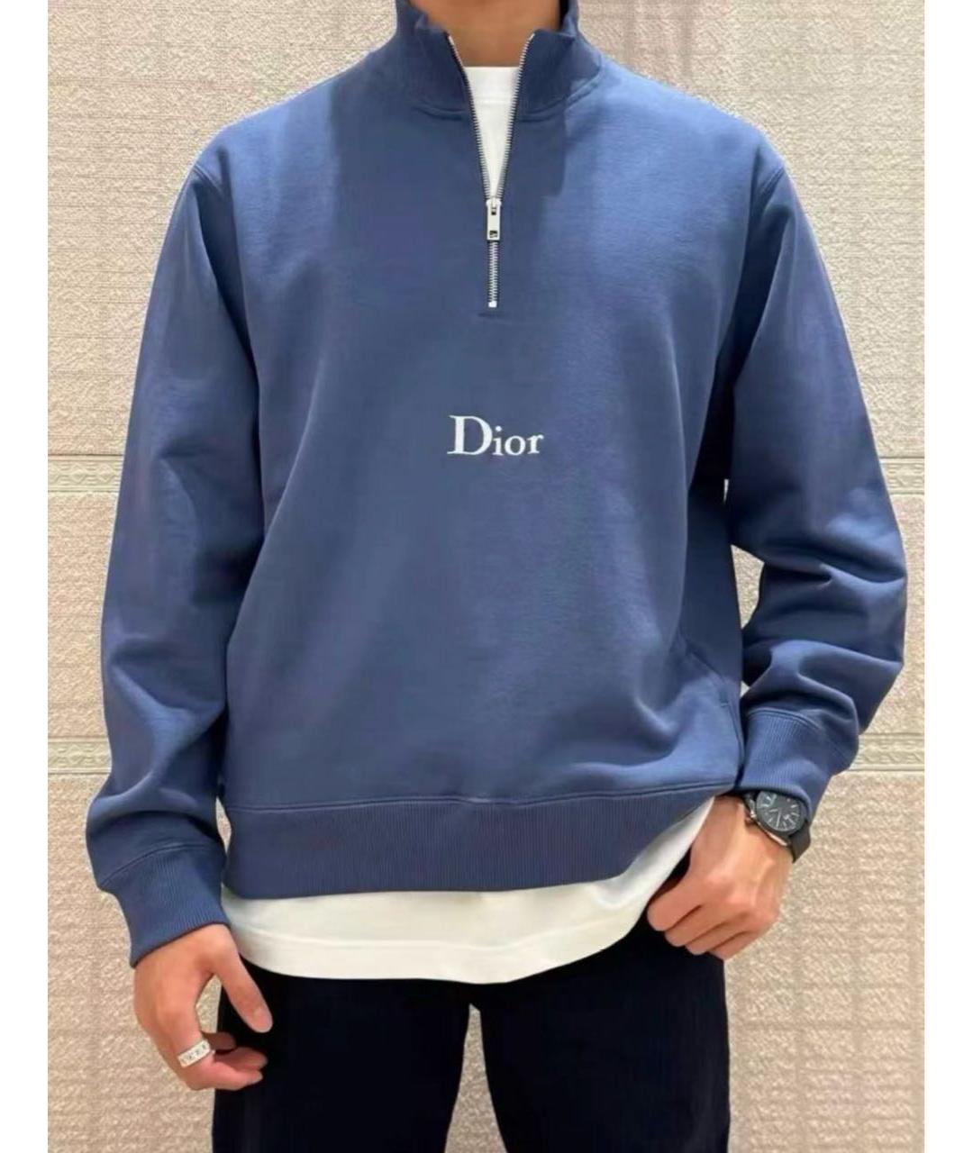 CHRISTIAN DIOR Темно-синий джемпер / свитер, фото 4