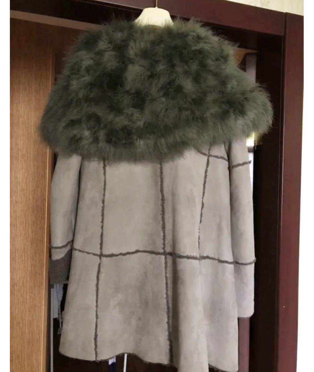 CHANEL Серая дубленка, фото 3