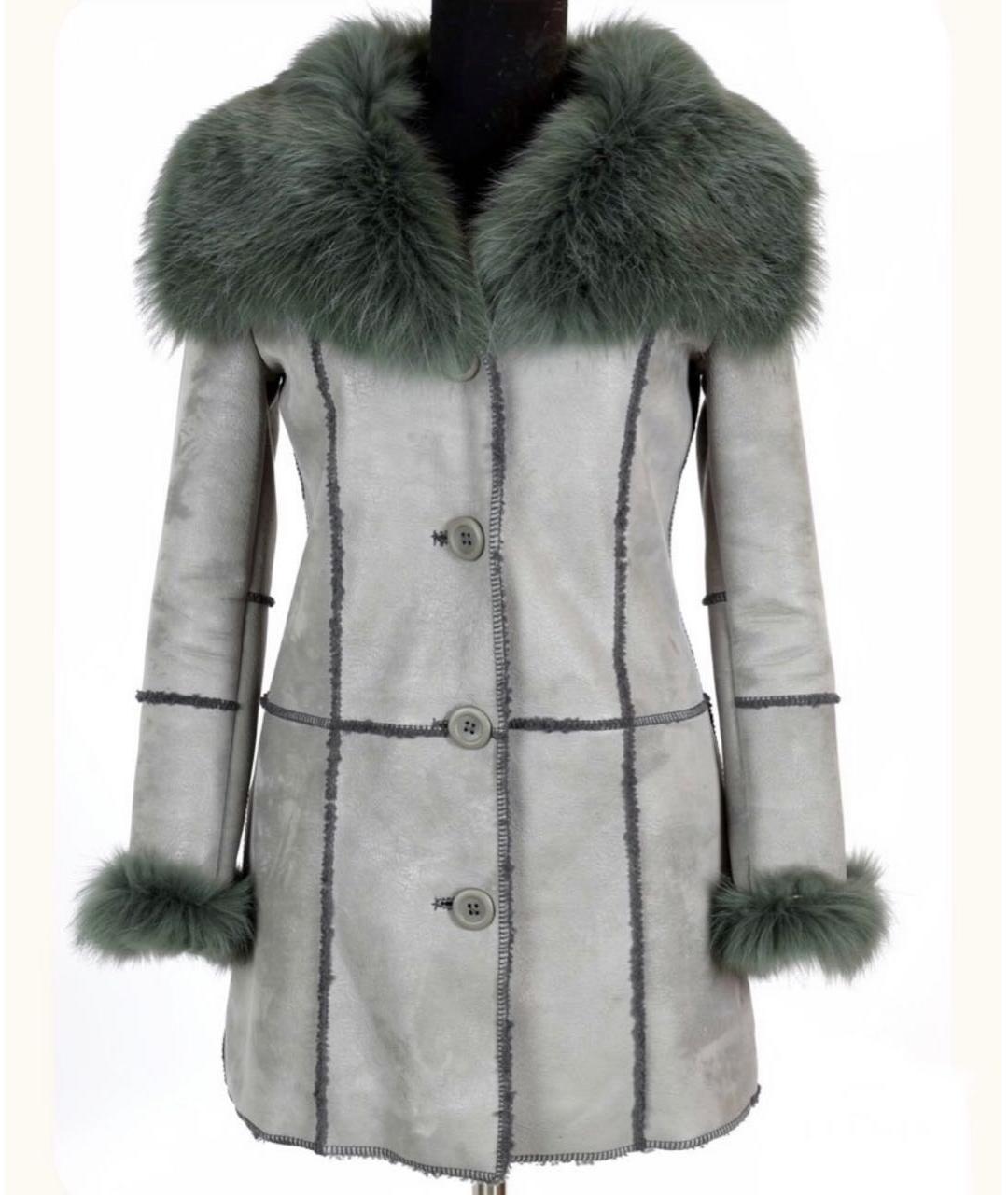 CHANEL Серая дубленка, фото 7