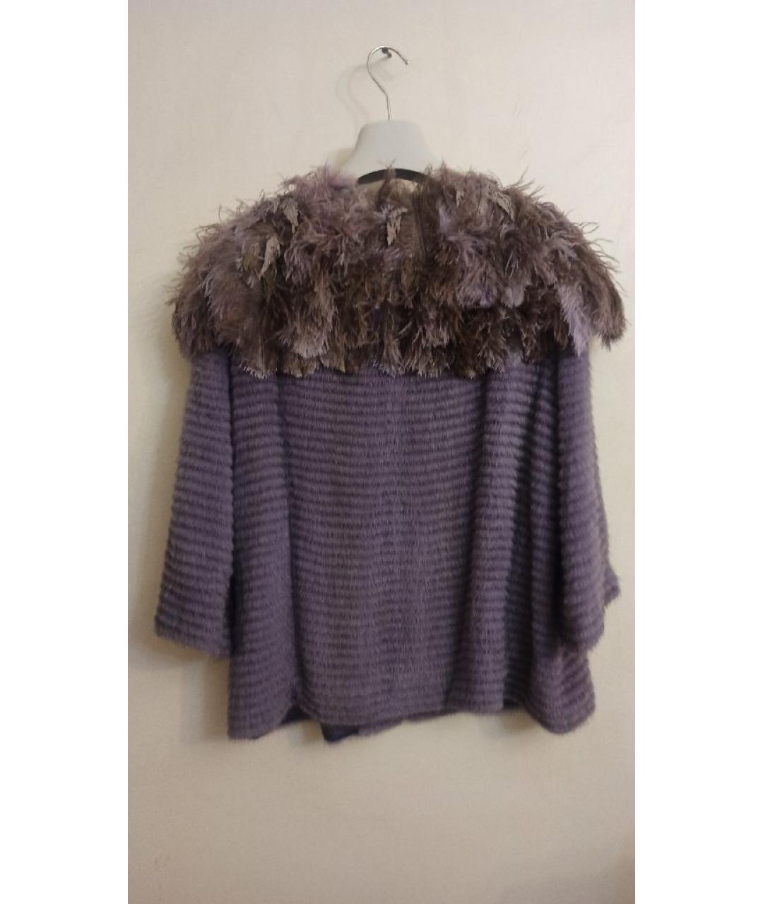 CHRISTIAN DIOR Фиолетовая меховая шуба, фото 2