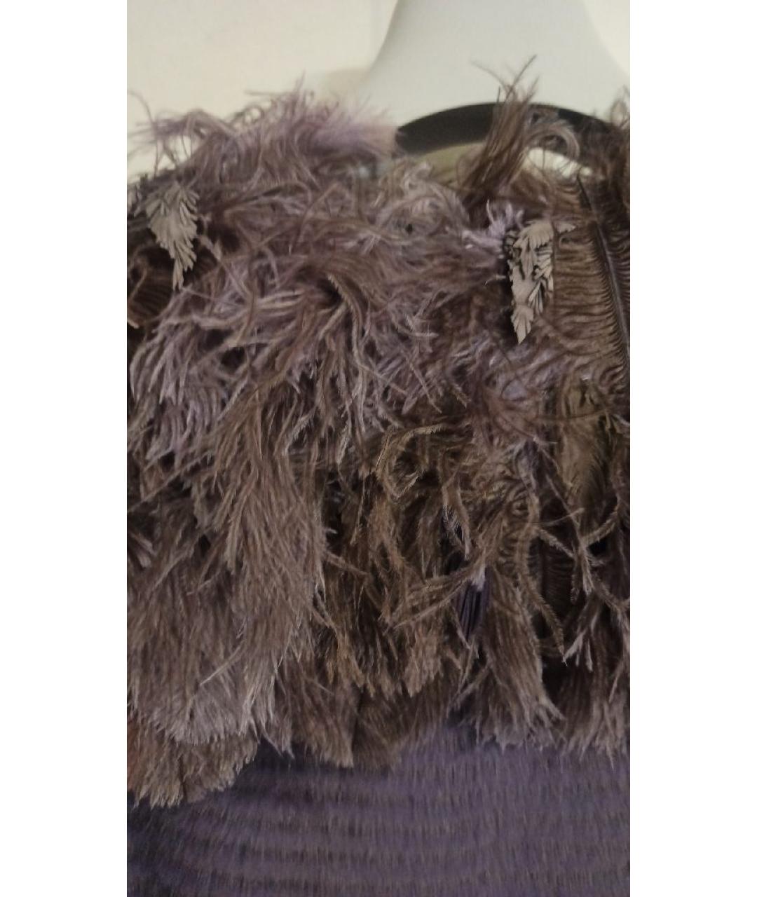 CHRISTIAN DIOR Фиолетовая меховая шуба, фото 3