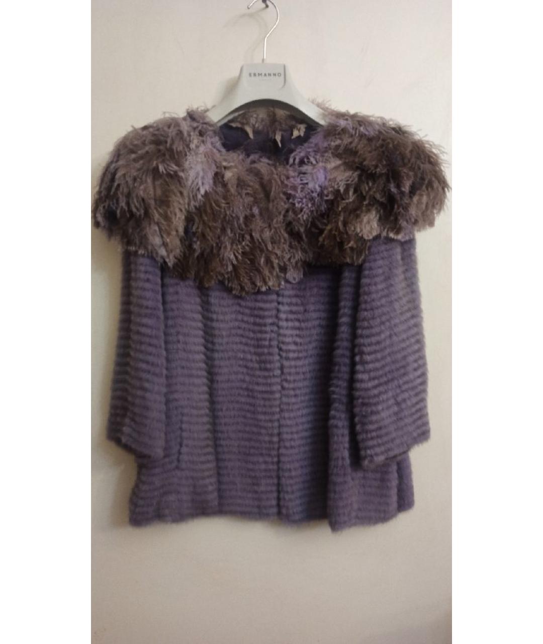 CHRISTIAN DIOR Фиолетовая меховая шуба, фото 10