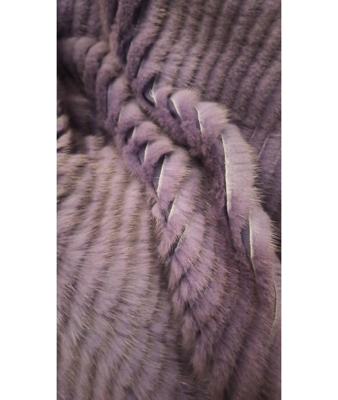 CHRISTIAN DIOR Фиолетовая меховая шуба, фото 7
