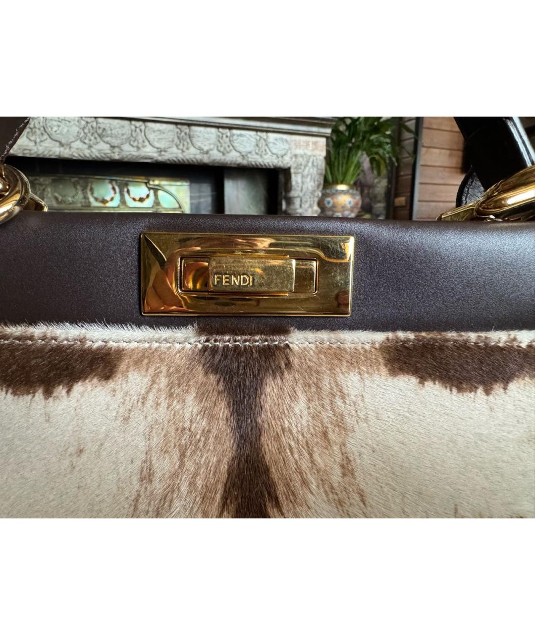 FENDI Мульти меховая сумка через плечо, фото 3