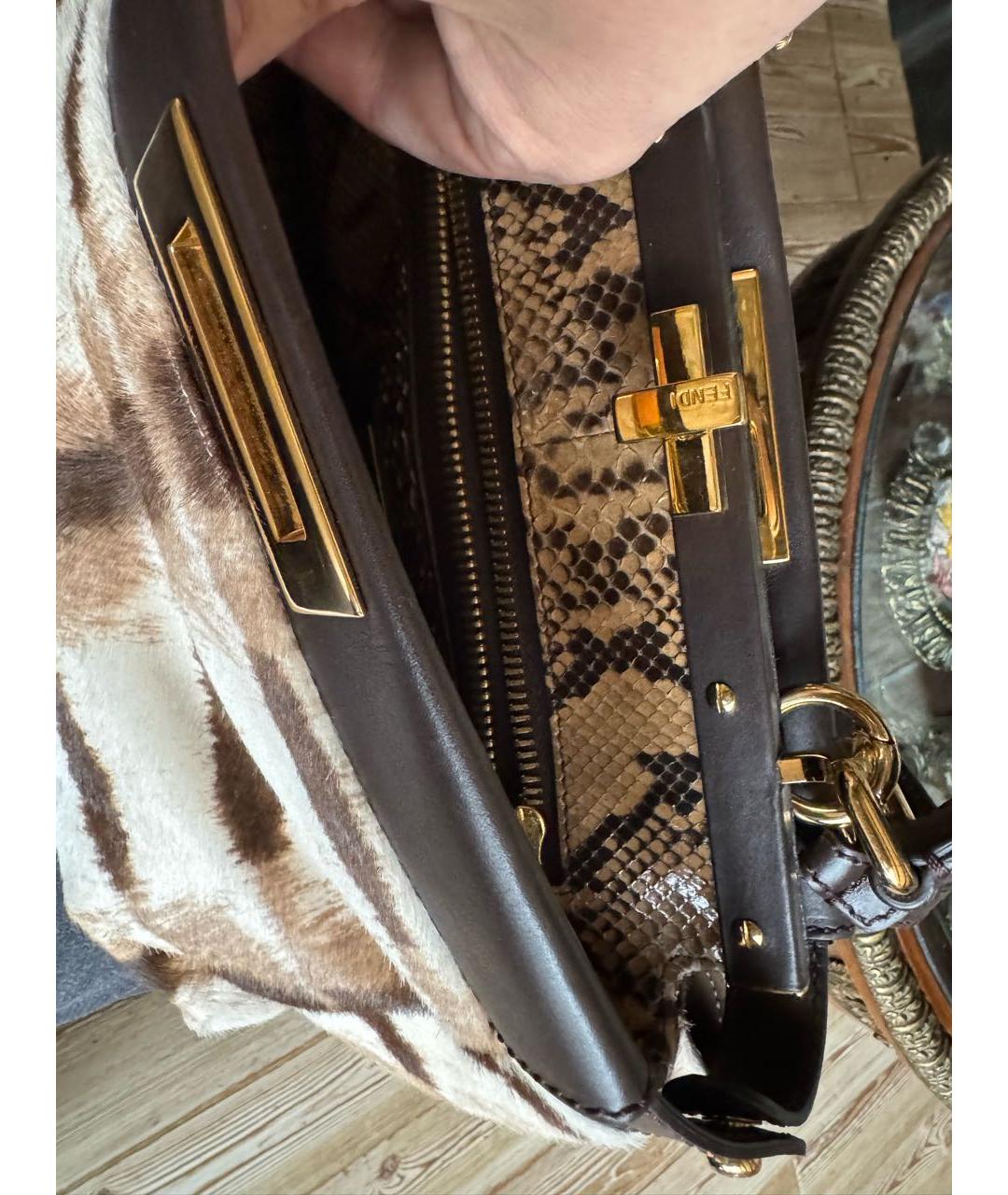 FENDI Мульти меховая сумка через плечо, фото 7