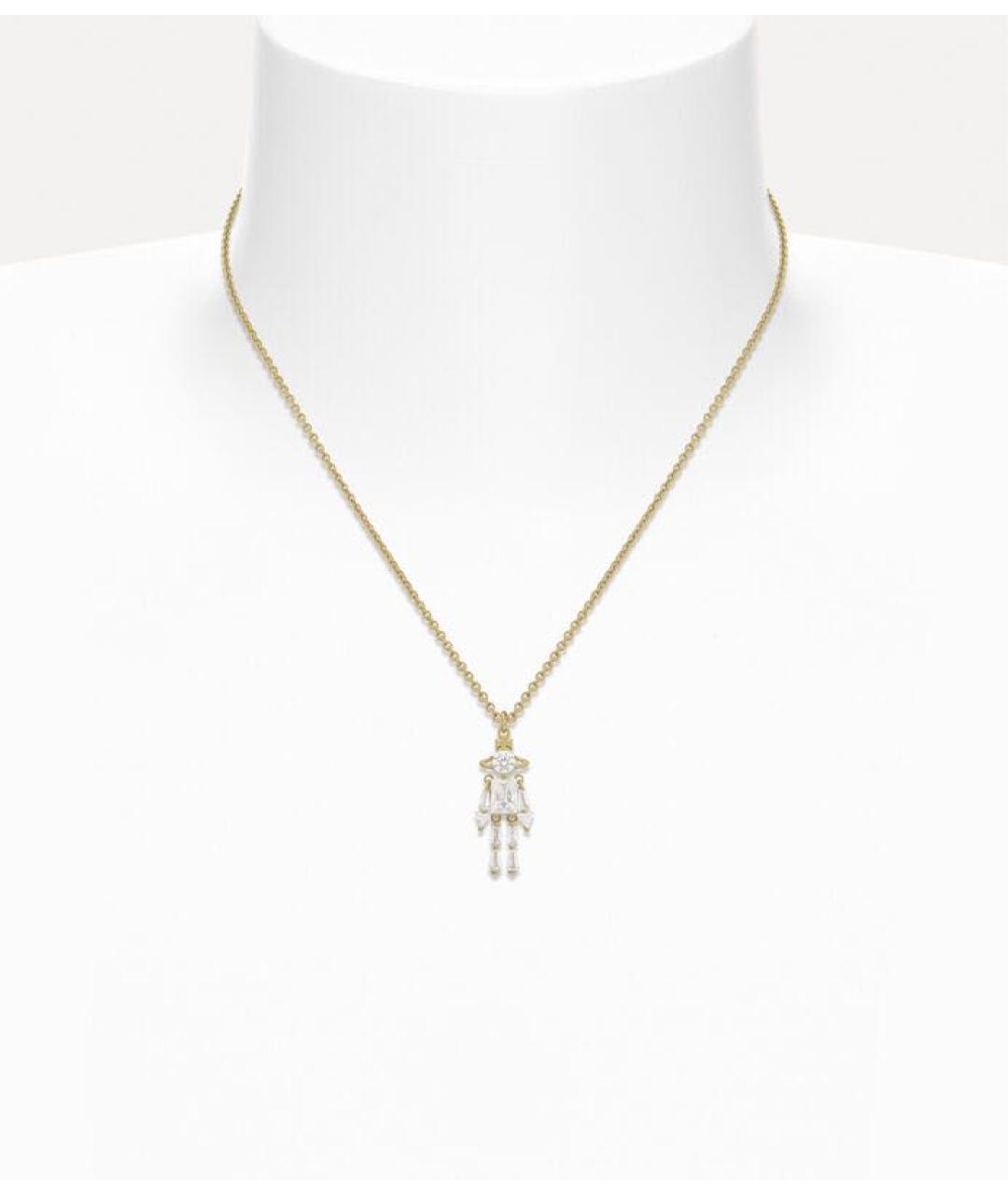 VIVIENNE WESTWOOD Золотое латунное колье, фото 2