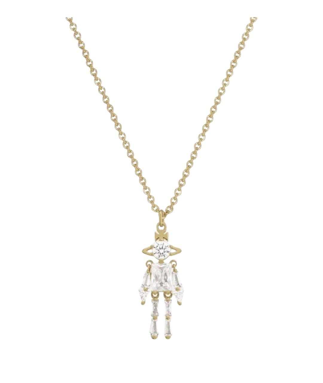 VIVIENNE WESTWOOD Золотое латунное колье, фото 1