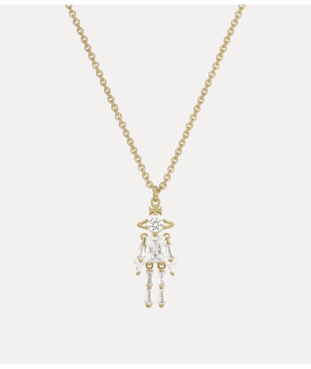 VIVIENNE WESTWOOD Золотое латунное колье, фото 4