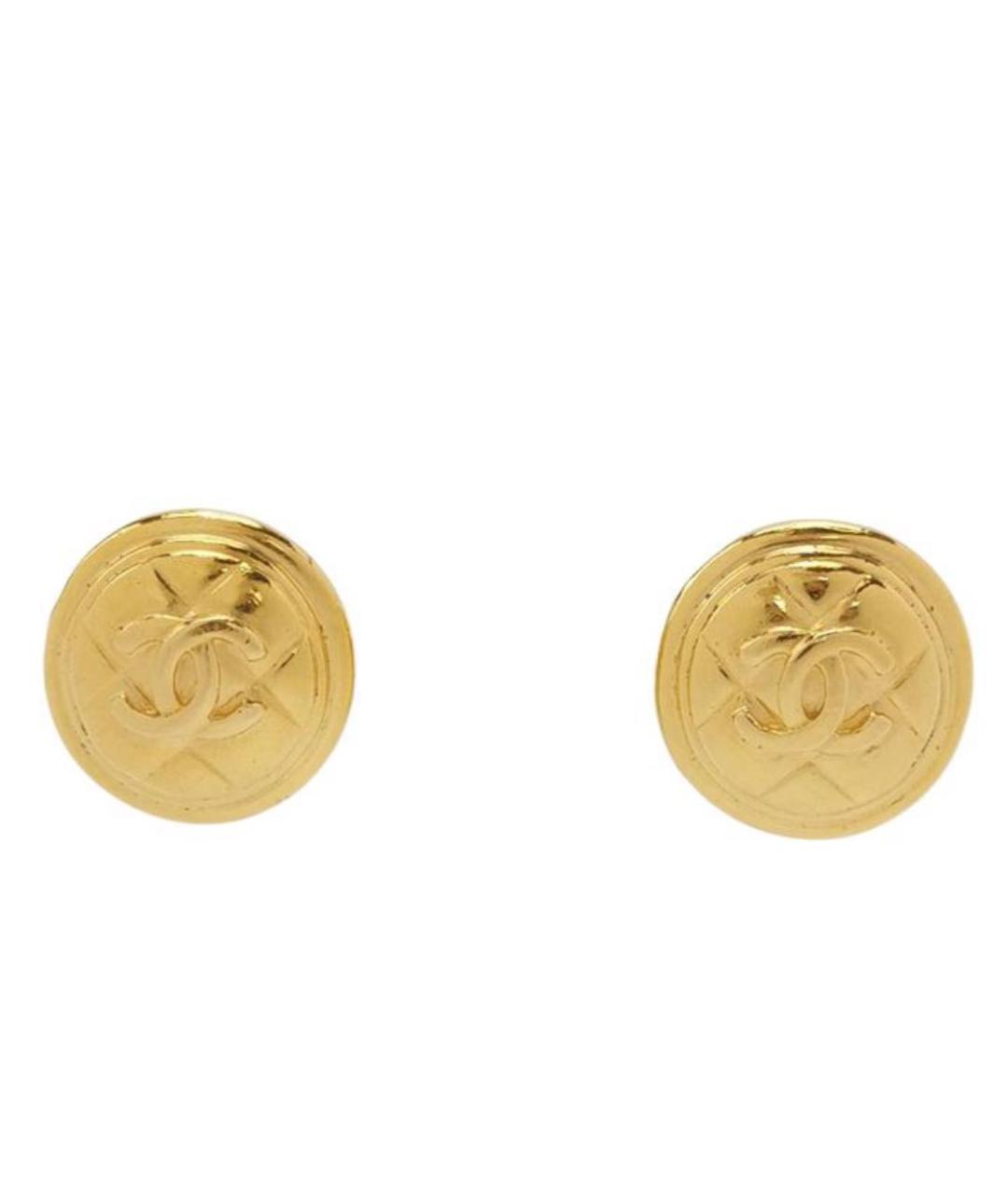 CHANEL Золотые позолоченные клипсы, фото 9