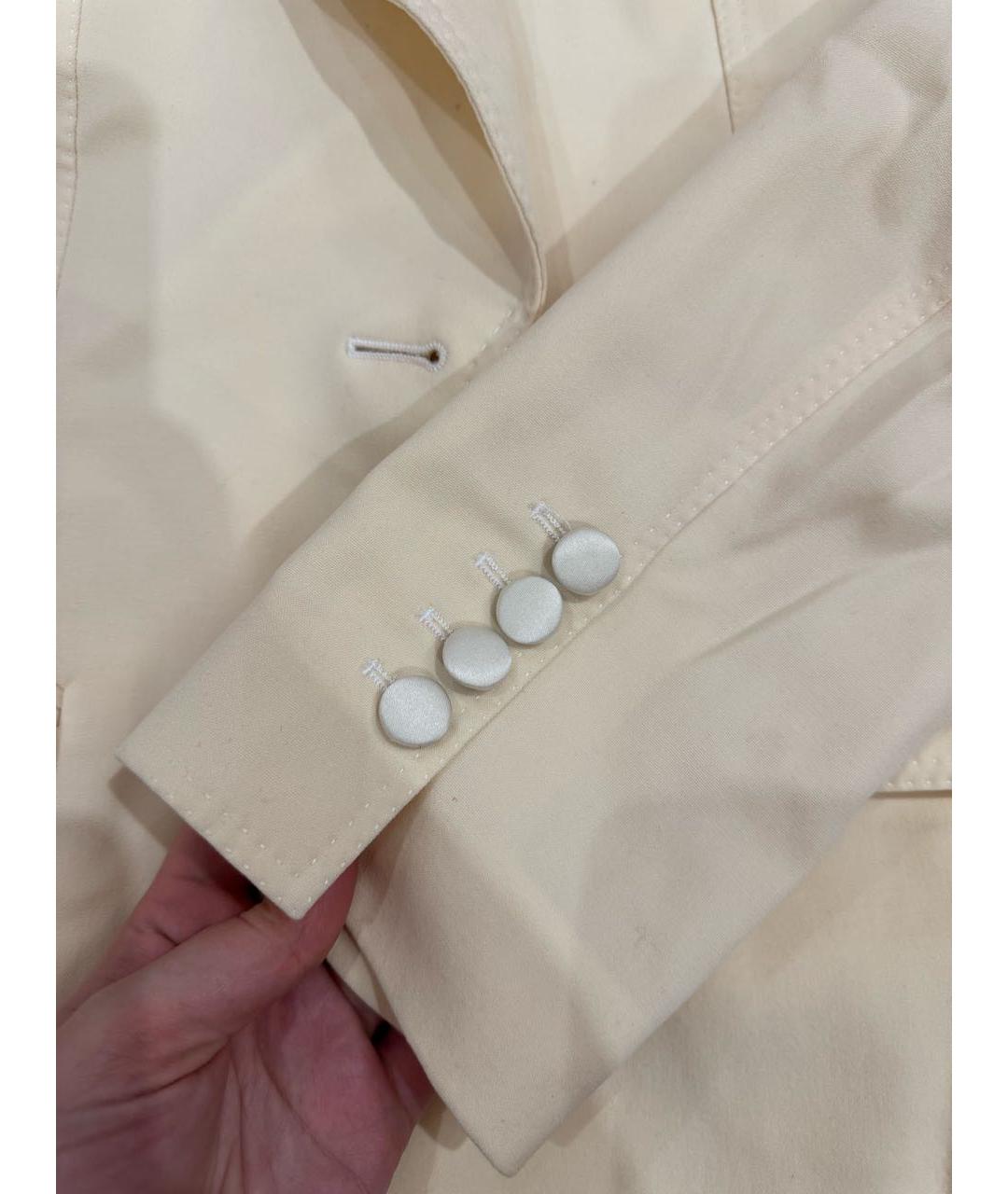 DOLCE&GABBANA Бежевый шерстяной жакет/пиджак, фото 5