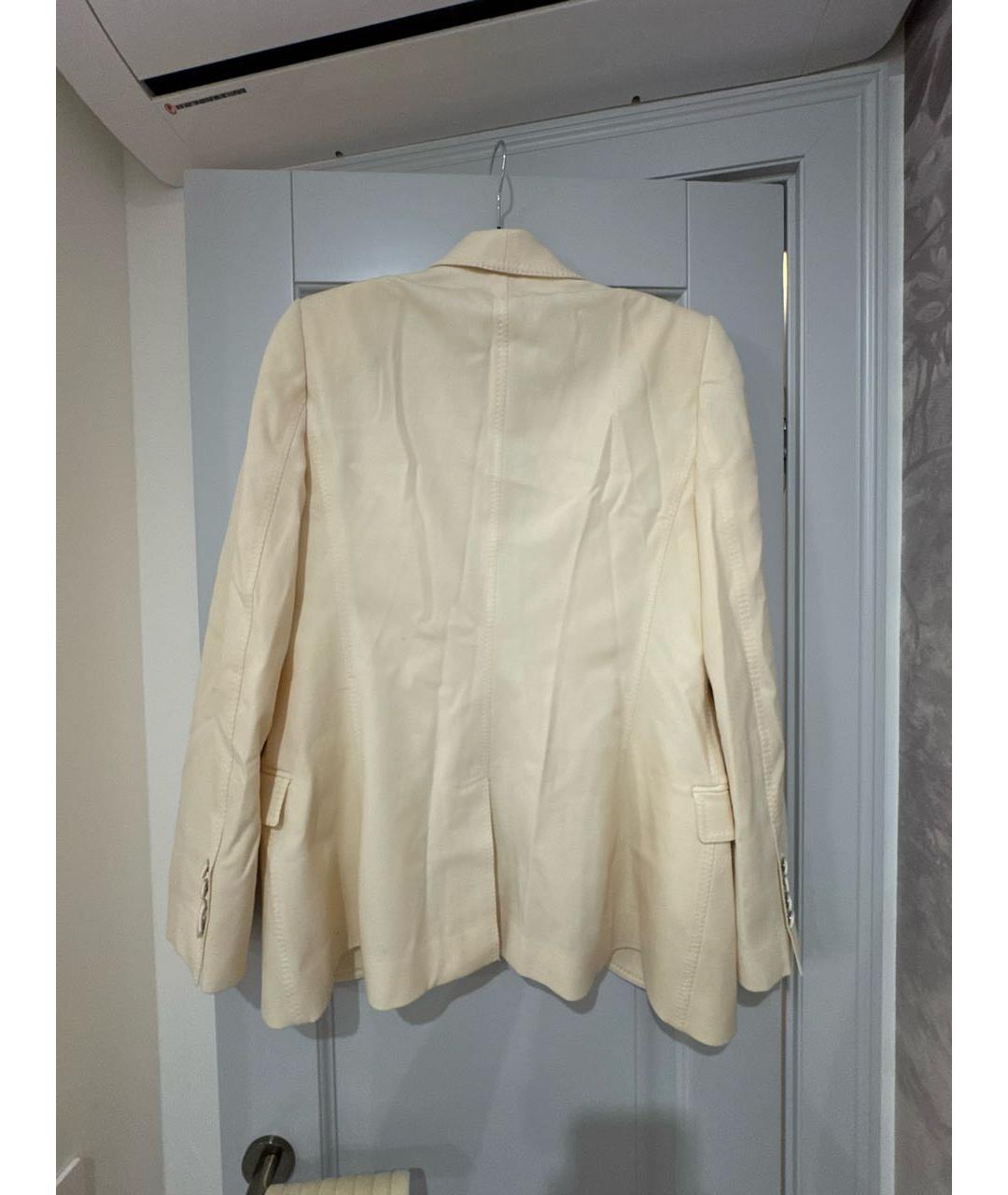 DOLCE&GABBANA Бежевый шерстяной жакет/пиджак, фото 2